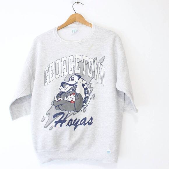 Vintage Georgetown University Hoyas Sweatshirt Large - Picture 1 of 7